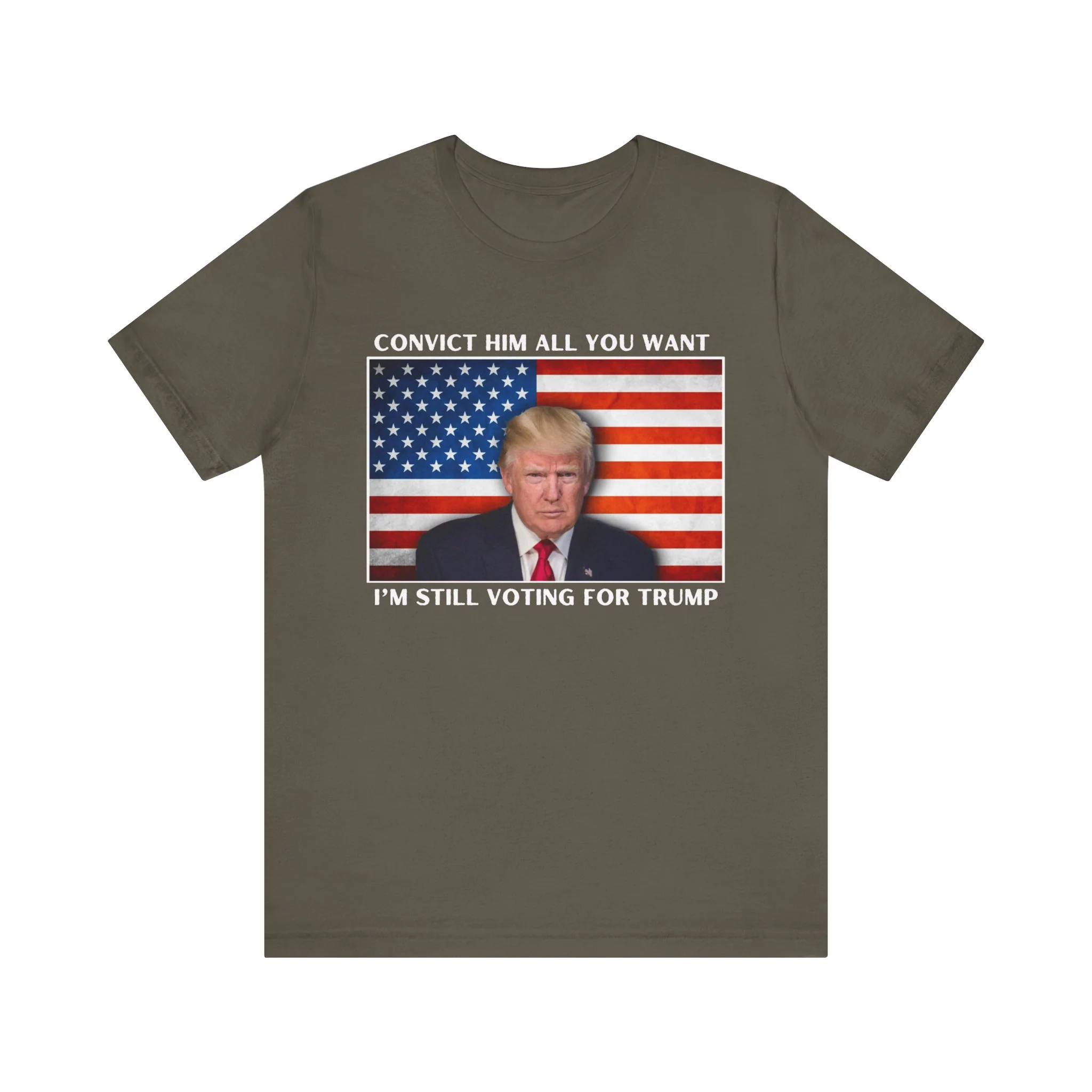 Convict him all you want, Iām still voting for Trump! - Men's Short Sleeve Tee - Image 2