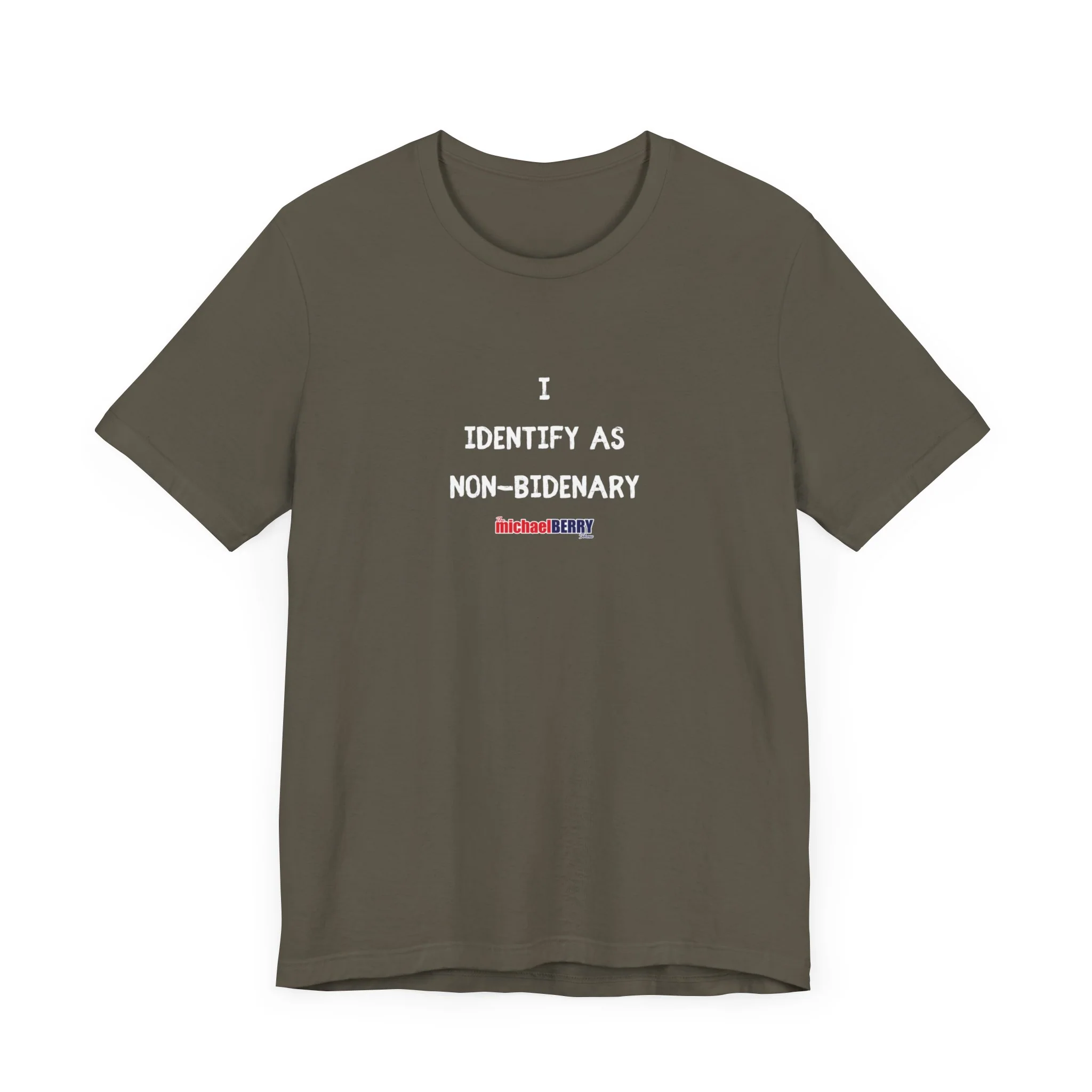 I identify as NON-BIDENARY - Men's Short Sleeve Tee - Image 2