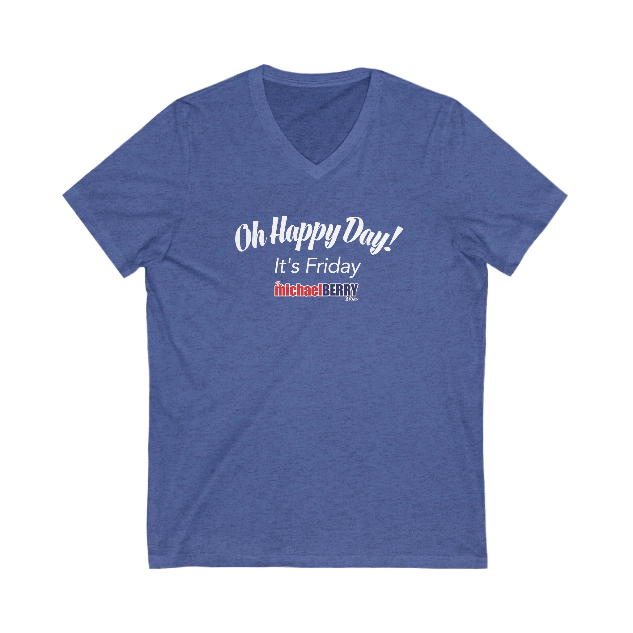 Oh Happy Day It's Friday - Ladies V-Neck Sexy T-Shirt - Image 4