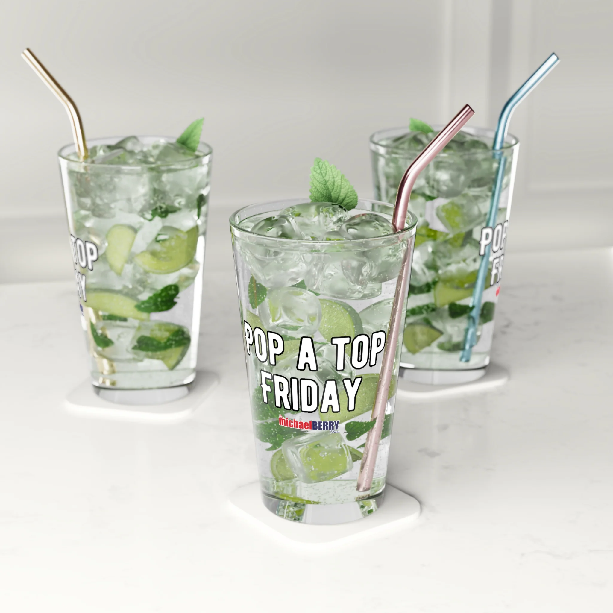 Pop a Top Friday - Pint Glass, 16oz - Image 6