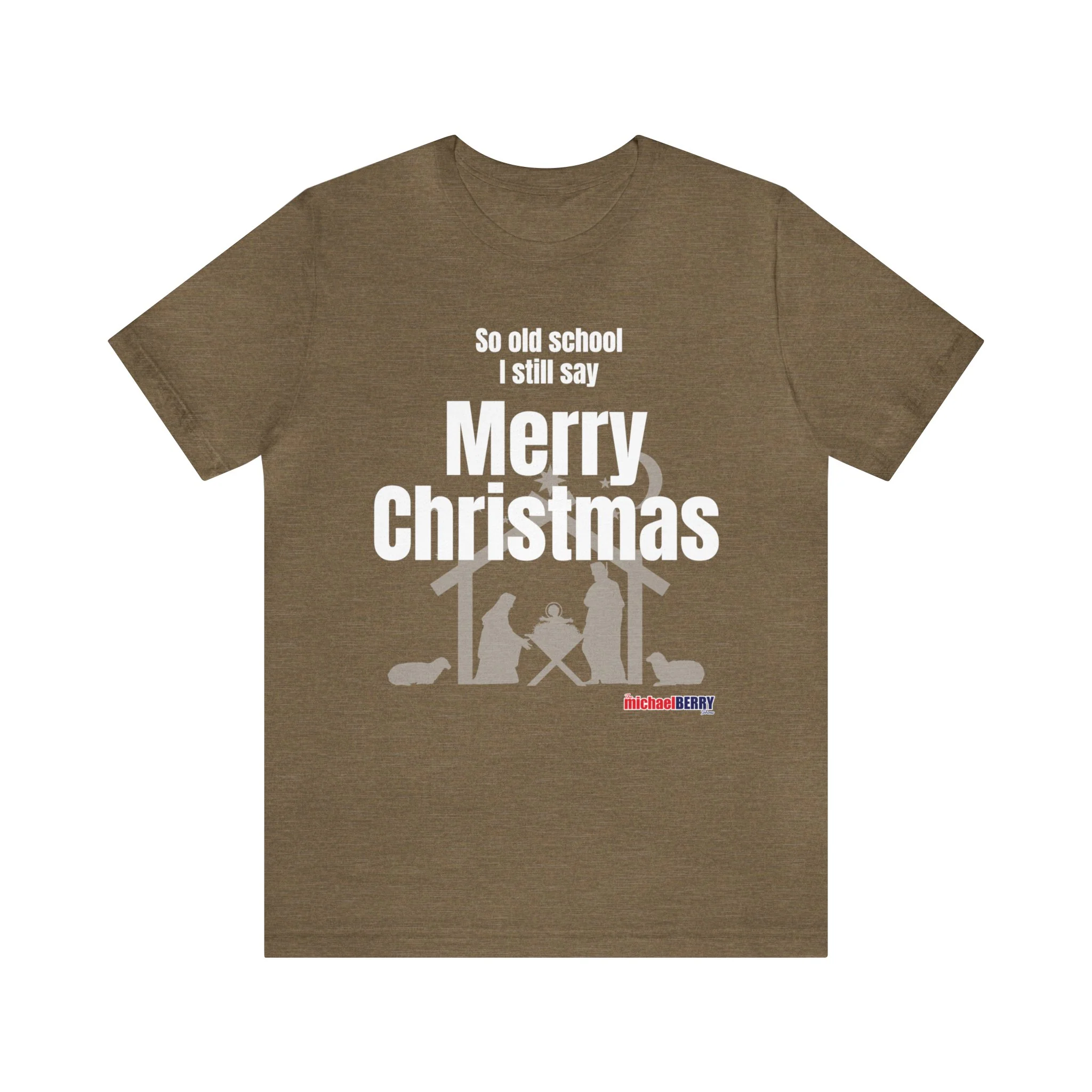 So old school I still say Merry Christmas - Jersey Short Sleeve Tee - Image 11