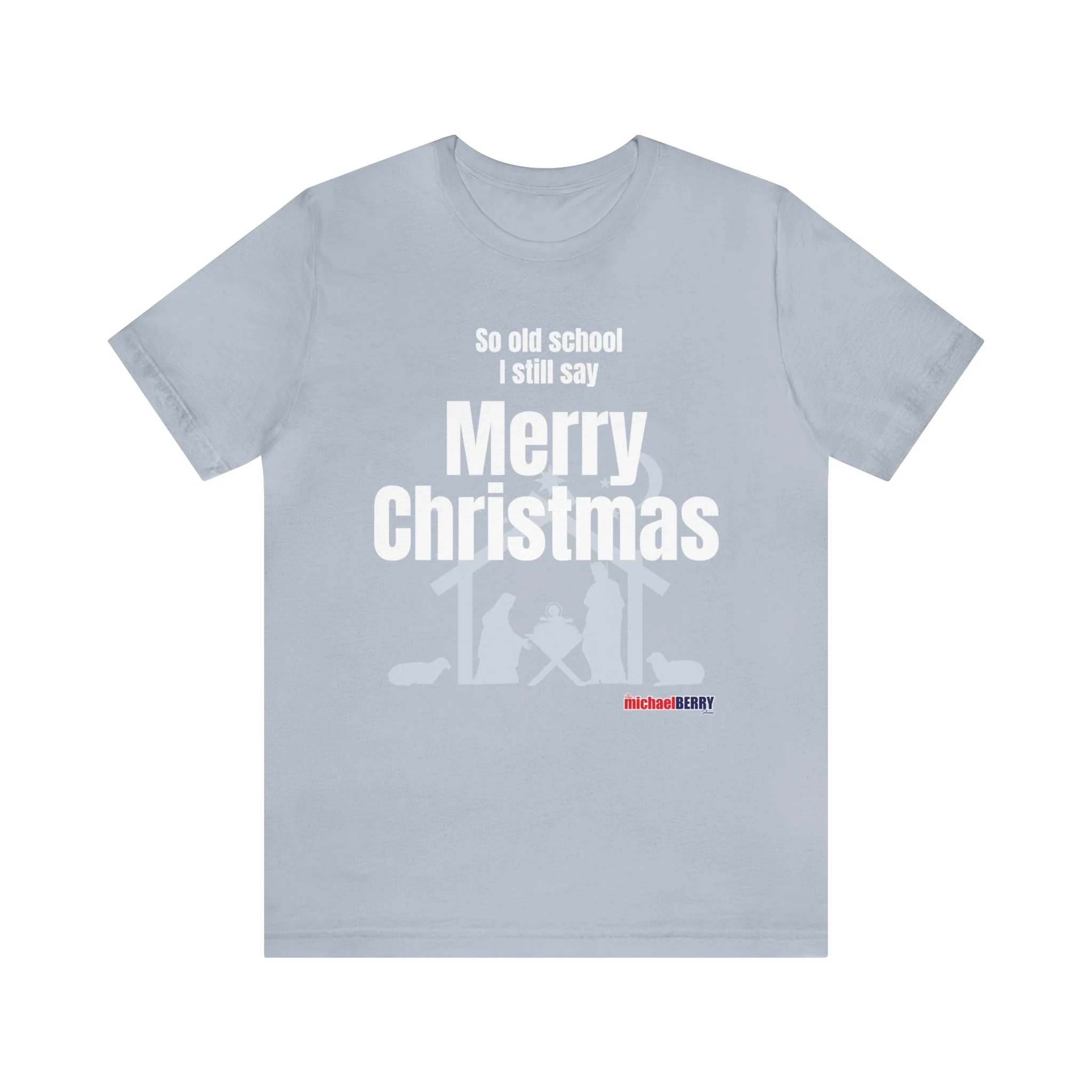 So old school I still say Merry Christmas - Jersey Short Sleeve Tee - Image 6