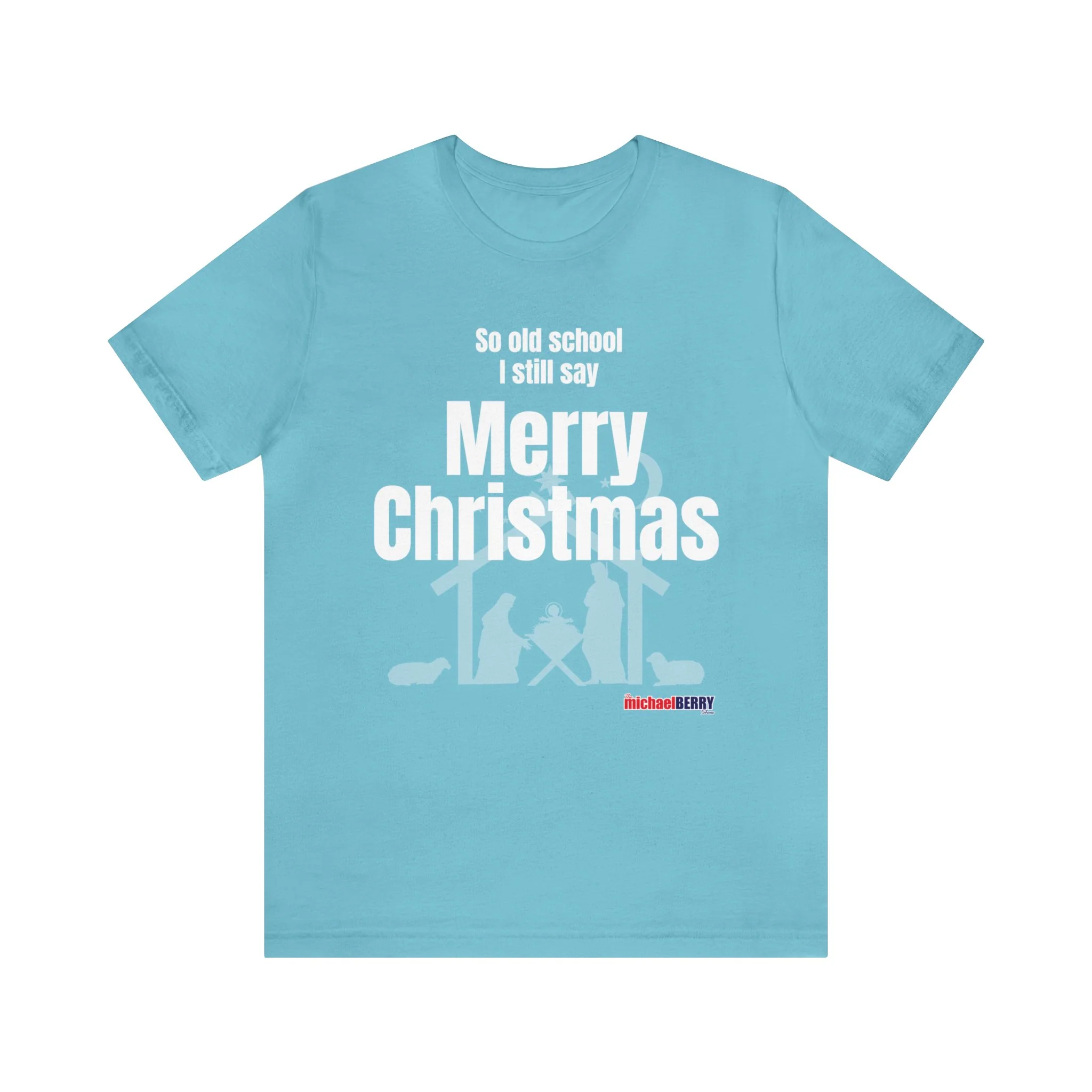 So old school I still say Merry Christmas - Jersey Short Sleeve Tee - Image 8