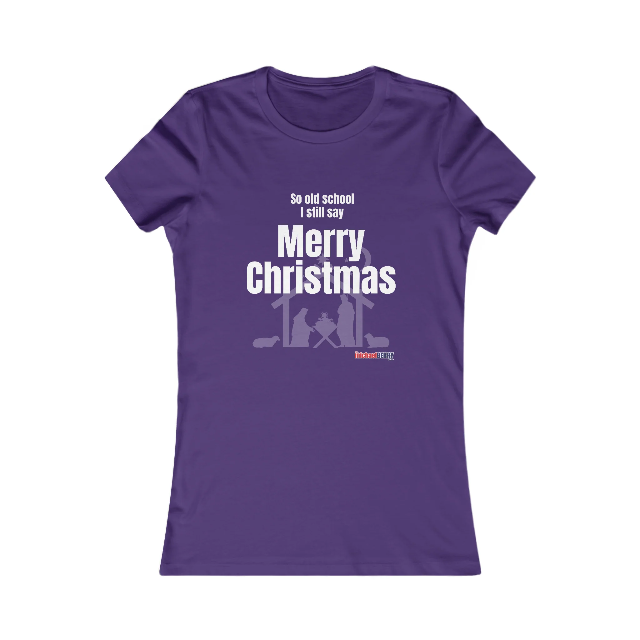 So old school I still say Merry Christmas - Women's Favorite Tee - Image 8