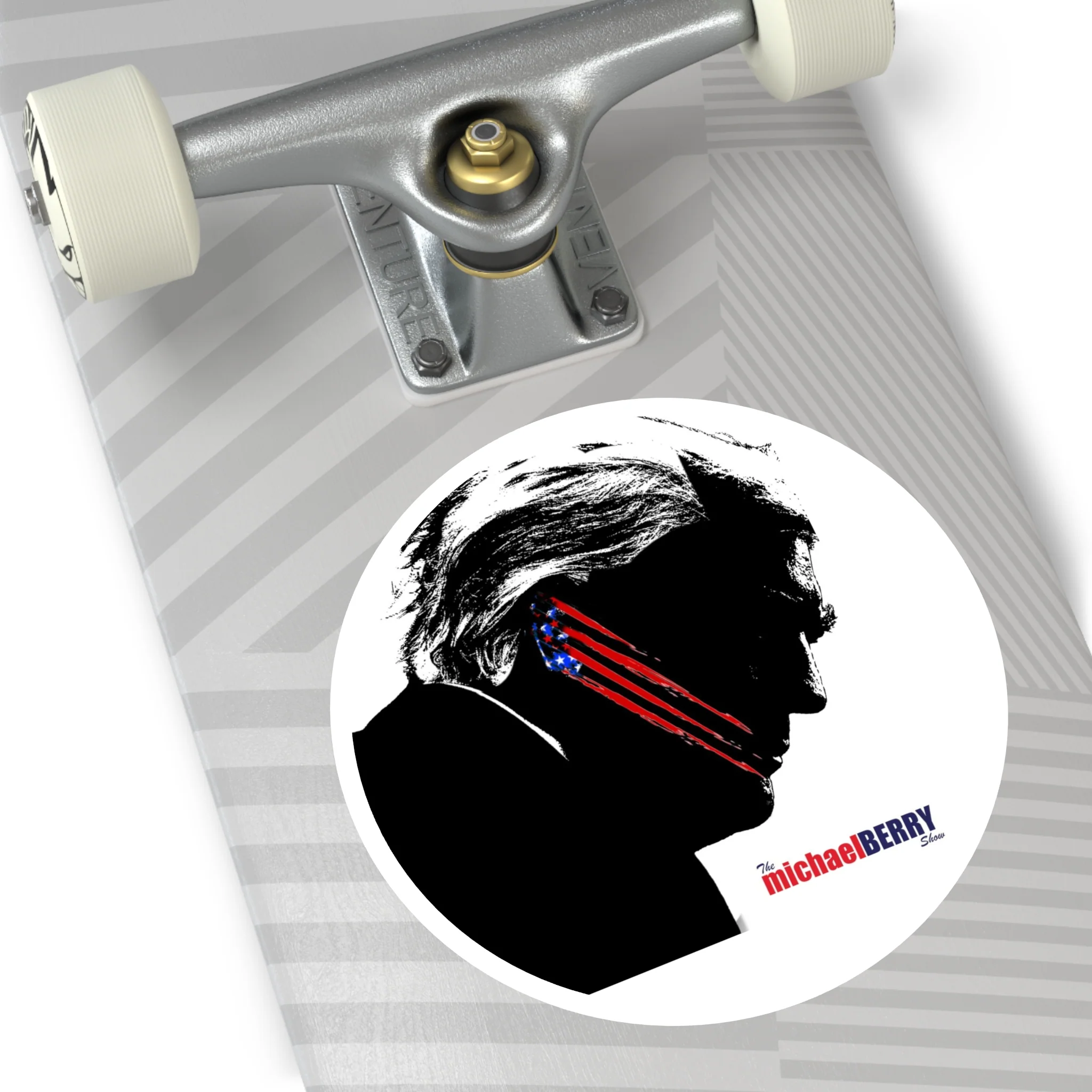 Trump's Scar - Hardhat Round Stickers - Image 10