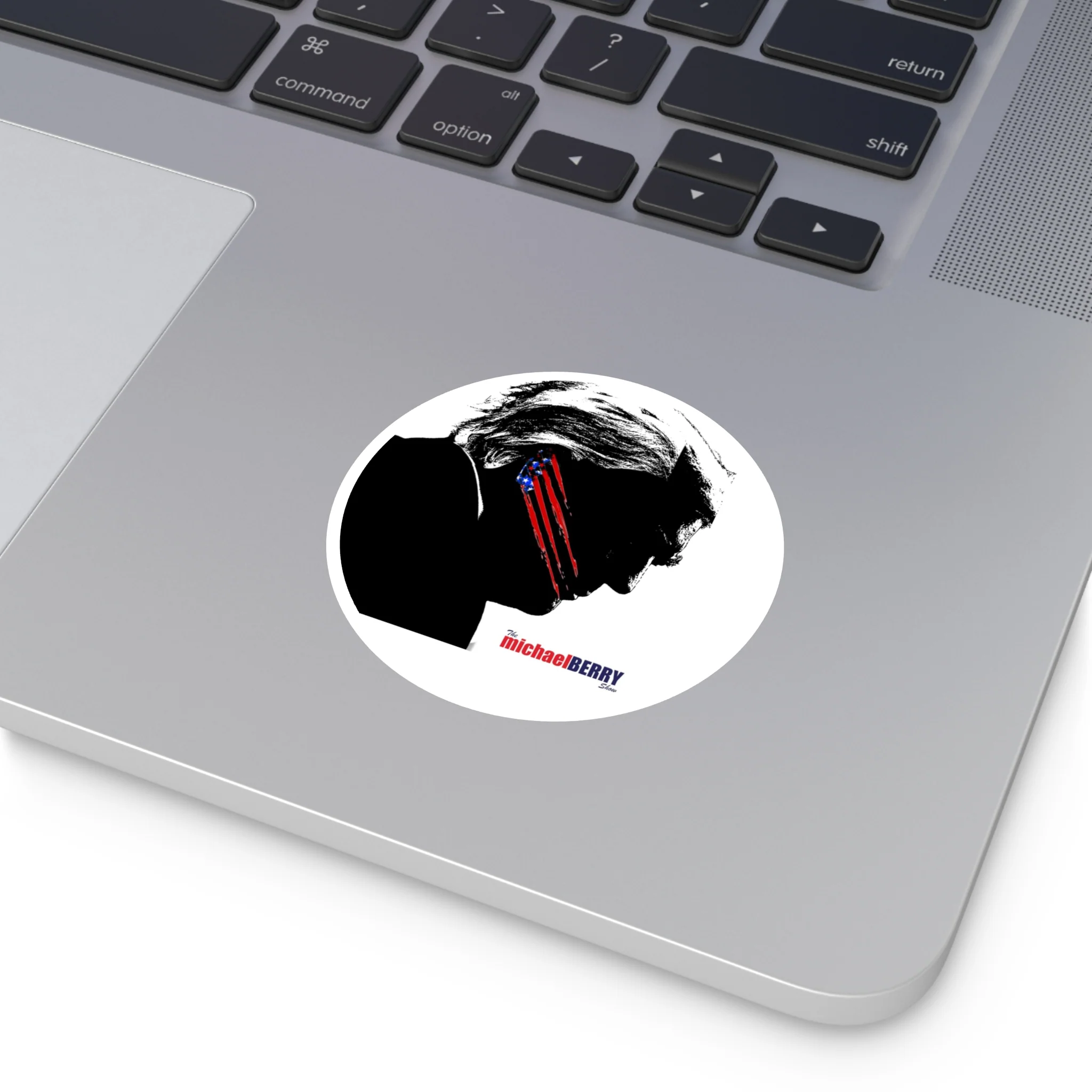 Trump's Scar - Hardhat Round Stickers - Image 6