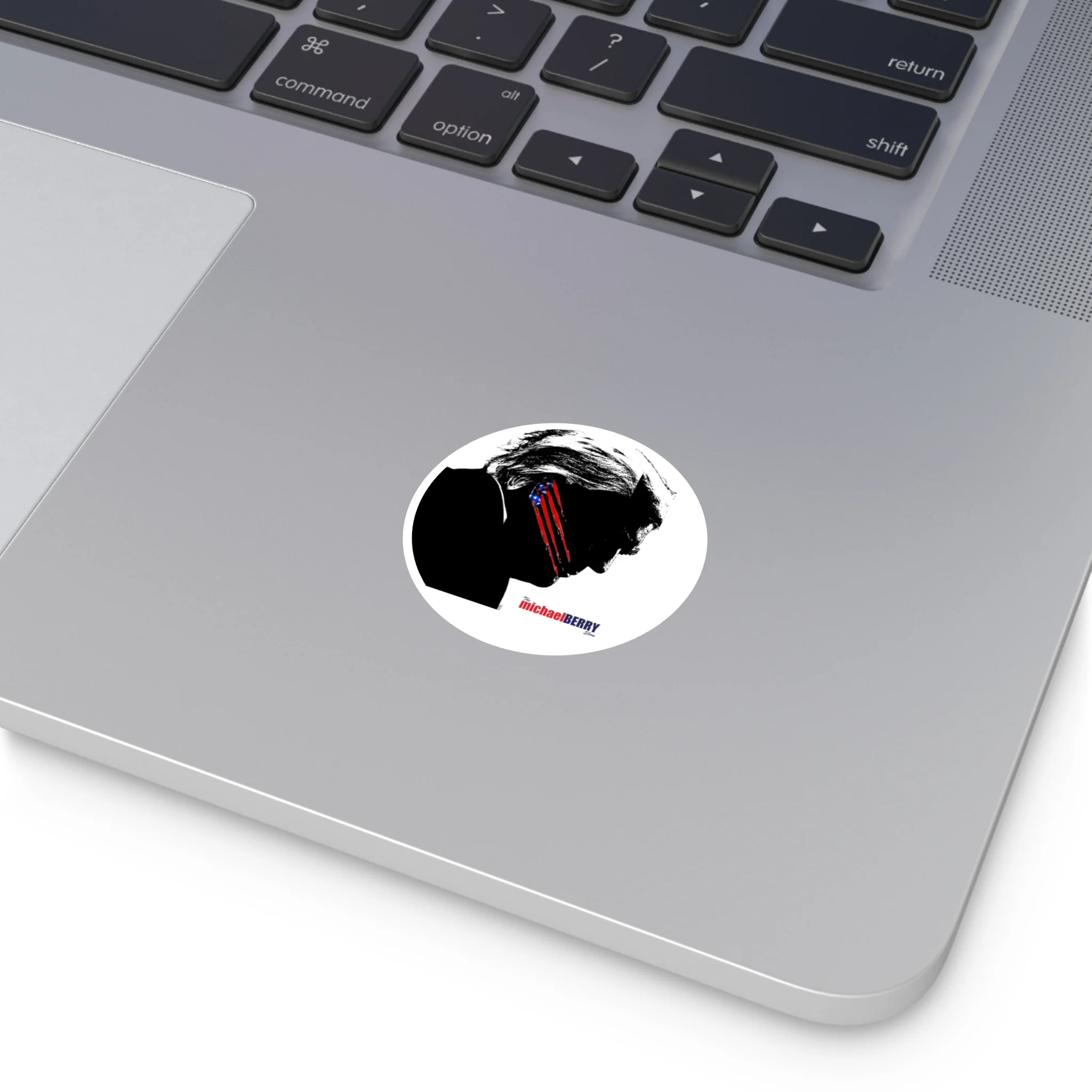 Trump's Scar - Hardhat Round Stickers - Image 7